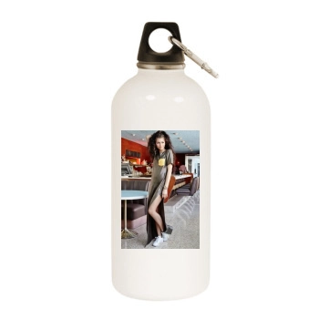 Zendaya Coleman White Water Bottle With Carabiner