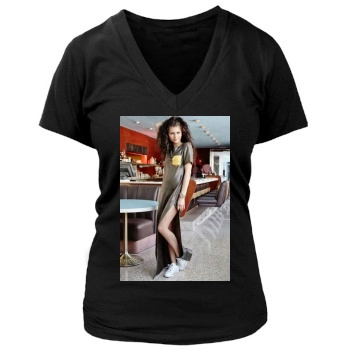 Zendaya Coleman Women's Deep V-Neck TShirt