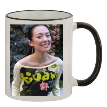 Zhang Ziyi 11oz Colored Rim & Handle Mug