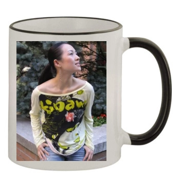 Zhang Ziyi 11oz Colored Rim & Handle Mug