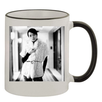 Zhang Ziyi 11oz Colored Rim & Handle Mug