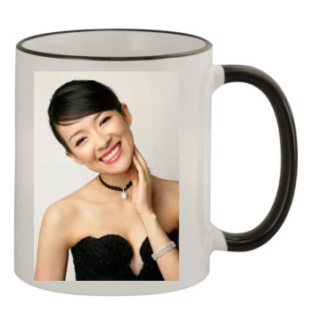 Zhang Ziyi 11oz Colored Rim & Handle Mug