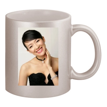 Zhang Ziyi 11oz Metallic Silver Mug