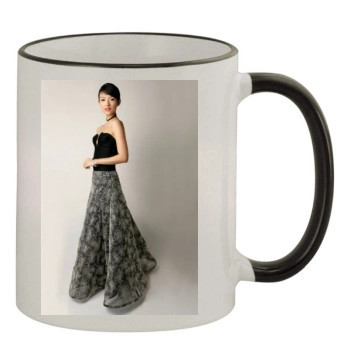 Zhang Ziyi 11oz Colored Rim & Handle Mug