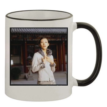Zhang Ziyi 11oz Colored Rim & Handle Mug
