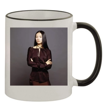 Zhang Ziyi 11oz Colored Rim & Handle Mug