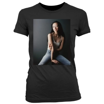 Zhang Ziyi Women's Junior Cut Crewneck T-Shirt