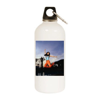 Zhang Ziyi White Water Bottle With Carabiner