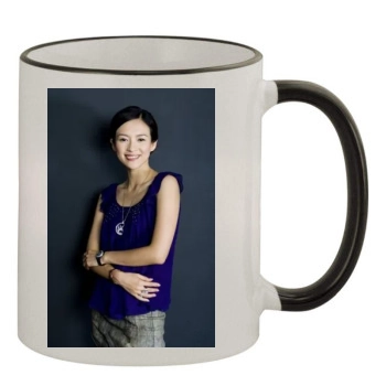 Zhang Ziyi 11oz Colored Rim & Handle Mug