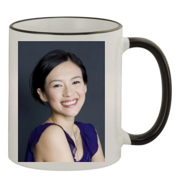 Zhang Ziyi 11oz Colored Rim & Handle Mug