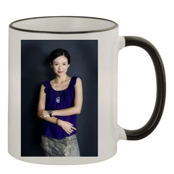 Zhang Ziyi 11oz Colored Rim & Handle Mug