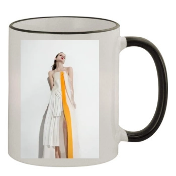 Zlata Mangafic 11oz Colored Rim & Handle Mug