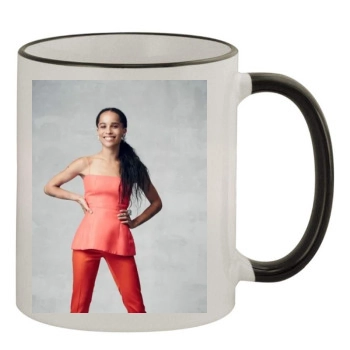 Zoe Kravitz 11oz Colored Rim & Handle Mug