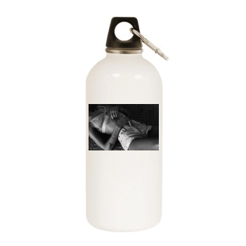 Zoe Kravitz White Water Bottle With Carabiner