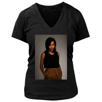 Zoe Kravitz Women's Deep V-Neck TShirt