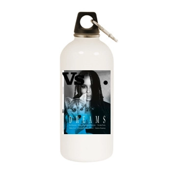 Zoe Kravitz White Water Bottle With Carabiner