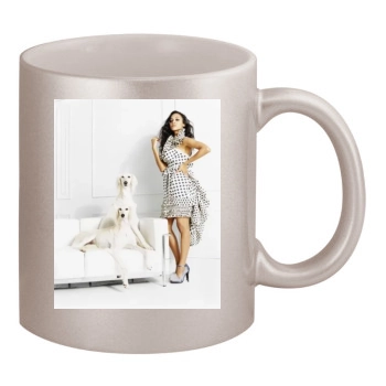 Zoe Saldana 11oz Metallic Silver Mug