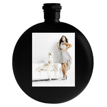 Zoe Saldana Round Flask