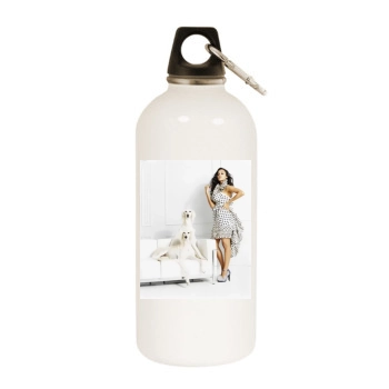 Zoe Saldana White Water Bottle With Carabiner