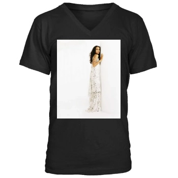 Zoe Saldana Men's V-Neck T-Shirt