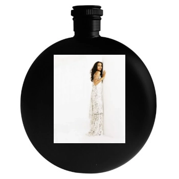 Zoe Saldana Round Flask