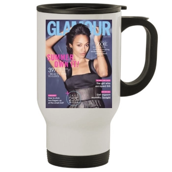 Zoe Saldana Stainless Steel Travel Mug