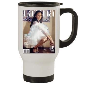 Zoe Saldana Stainless Steel Travel Mug