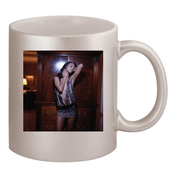 Zoe Saldana 11oz Metallic Silver Mug