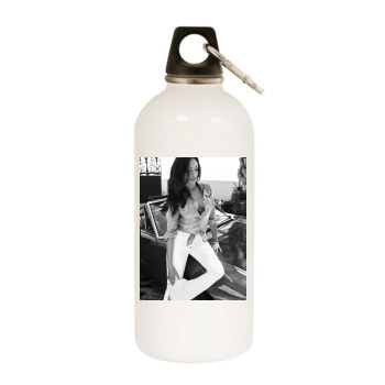 Zoe Saldana White Water Bottle With Carabiner