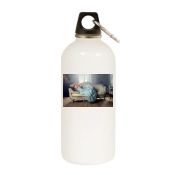 Zoe Saldana White Water Bottle With Carabiner