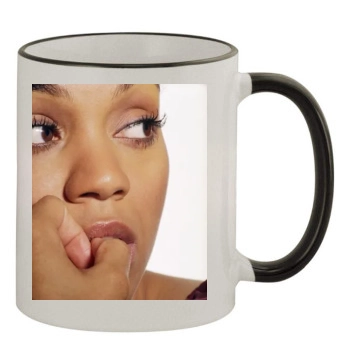 Zoe Saldana 11oz Colored Rim & Handle Mug