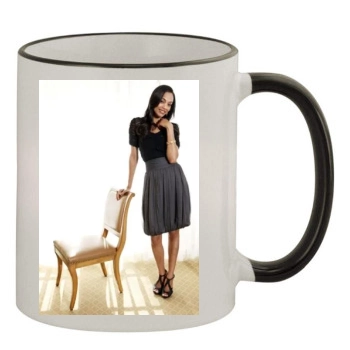 Zoe Saldana 11oz Colored Rim & Handle Mug