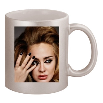 Adele 11oz Metallic Silver Mug