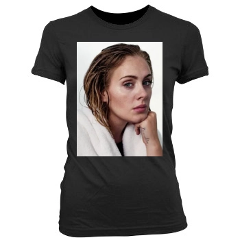 Adele Women's Junior Cut Crewneck T-Shirt