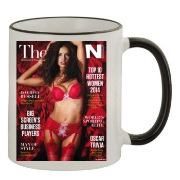 Adriana Lima 11oz Colored Rim & Handle Mug