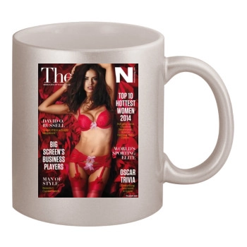 Adriana Lima 11oz Metallic Silver Mug