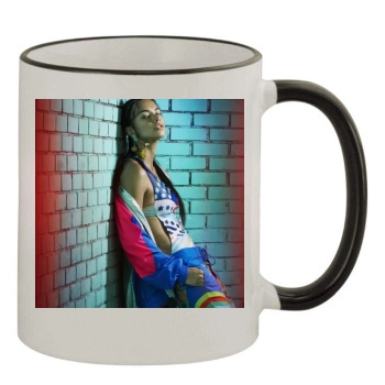 Adriana Lima 11oz Colored Rim & Handle Mug