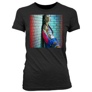 Adriana Lima Women's Junior Cut Crewneck T-Shirt