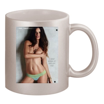 Adriana Lima 11oz Metallic Silver Mug