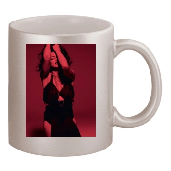 Adriana Lima 11oz Metallic Silver Mug