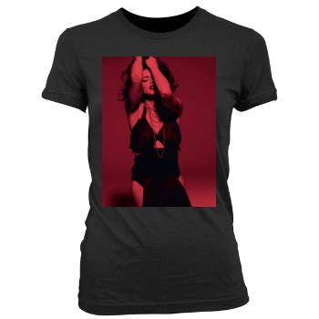 Adriana Lima Women's Junior Cut Crewneck T-Shirt