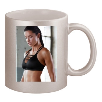 Adriana Lima 11oz Metallic Silver Mug