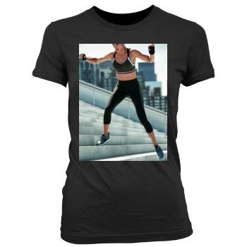 Adriana Lima Women's Junior Cut Crewneck T-Shirt