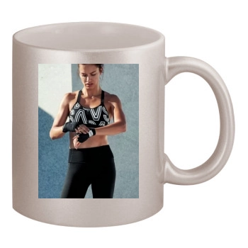 Adriana Lima 11oz Metallic Silver Mug