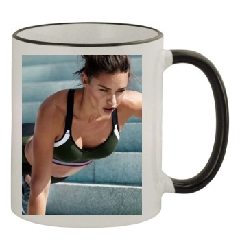 Adriana Lima 11oz Colored Rim & Handle Mug