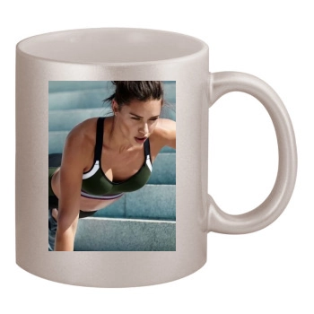 Adriana Lima 11oz Metallic Silver Mug