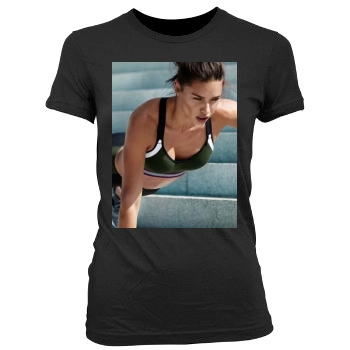 Adriana Lima Women's Junior Cut Crewneck T-Shirt