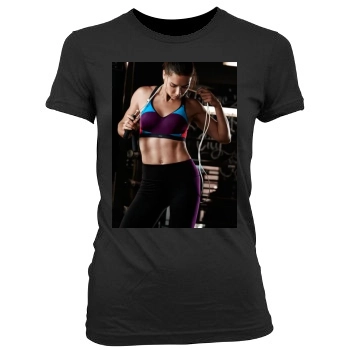 Adriana Lima Women's Junior Cut Crewneck T-Shirt