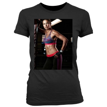 Adriana Lima Women's Junior Cut Crewneck T-Shirt