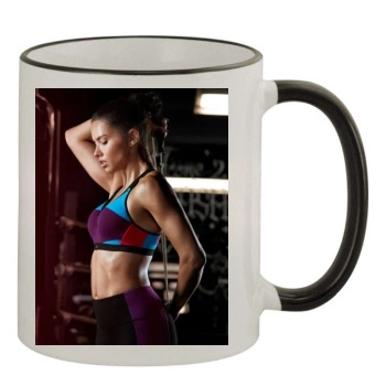 Adriana Lima 11oz Colored Rim & Handle Mug